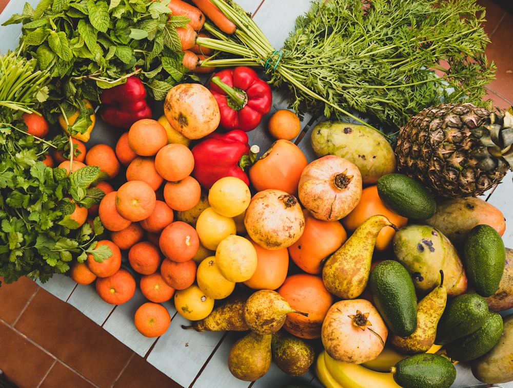 Fresh green vegetables.